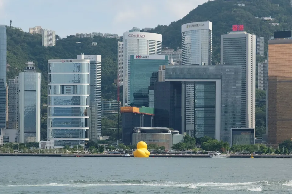 Giant floating rubber duck