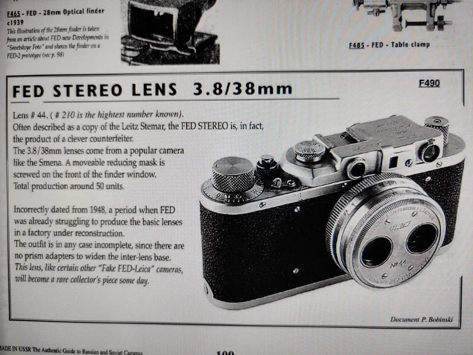 FED Stereo Lens