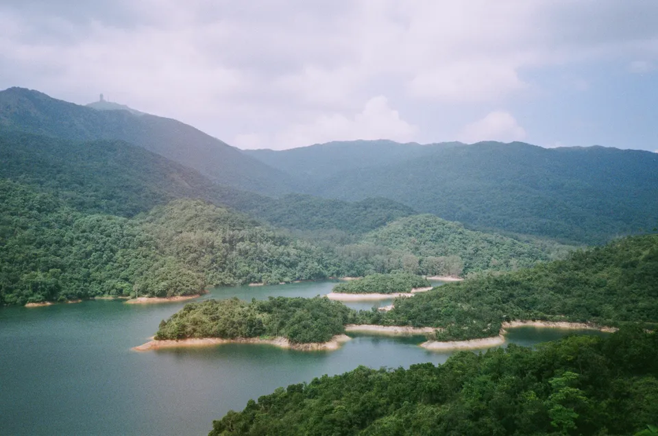 Shing Mun Reservoir with light leak