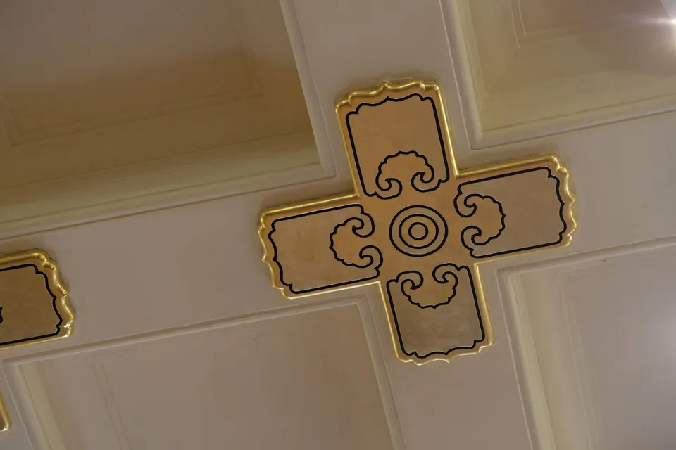 Cross on the ceiling