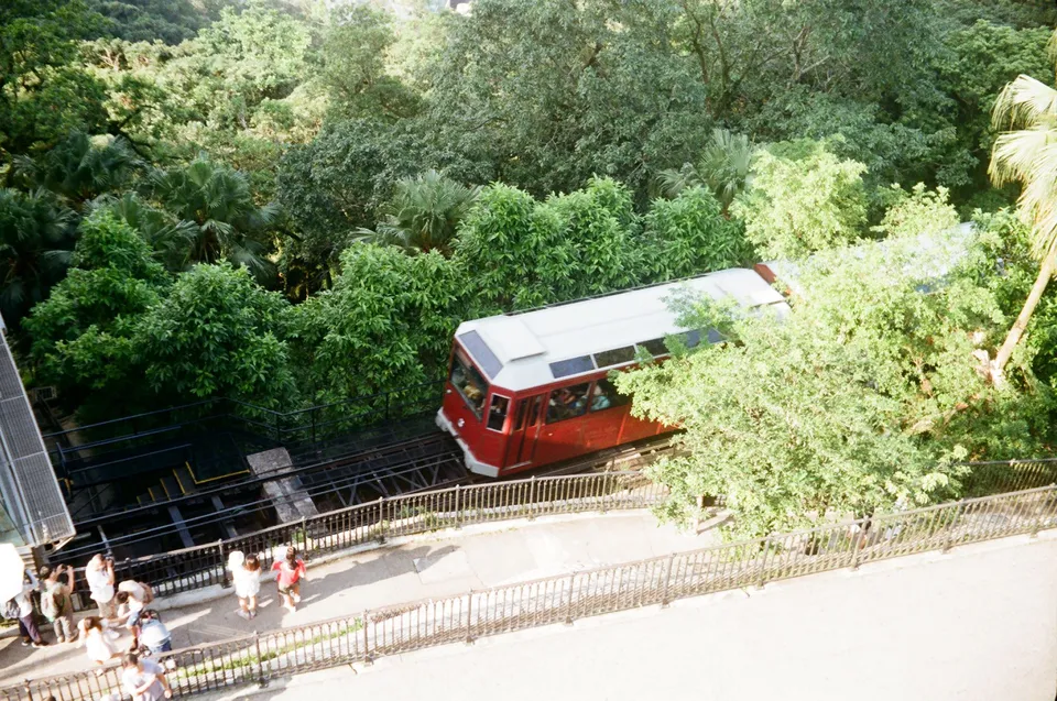 Old red tram